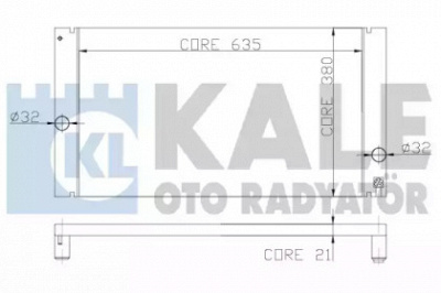 KALE OTO RADYATOR 352800 -  Радиатор, охлаждение двигателя